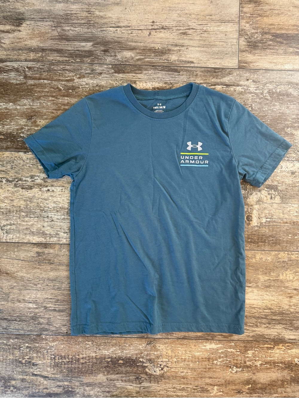 2 for $10 sale: Teal under armour t-shirt logo front and back - M